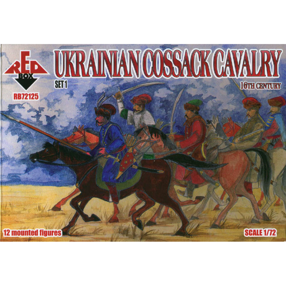 Ukrainian Сossack Cavalry. 16 cent. Set 1  1/72 RedBox 72125