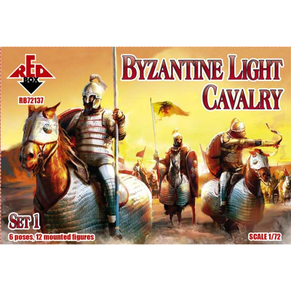 Byzantine Light Cavalry. Set #1 (12 mounted figures, 6 poses)  1/72 RedBox 72137