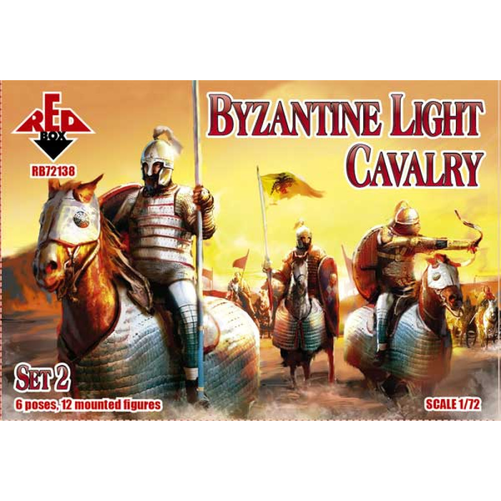Byzantine Light Cavalry. Set #2 (12 mounted figures, 6 poses)  1/72 RedBox 72138