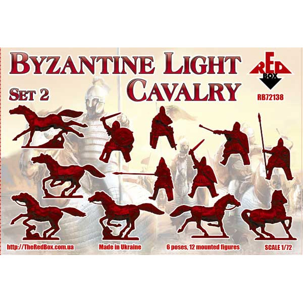 Byzantine Light Cavalry. Set #2 (12 mounted figures, 6 poses)  1/72 RedBox 72138