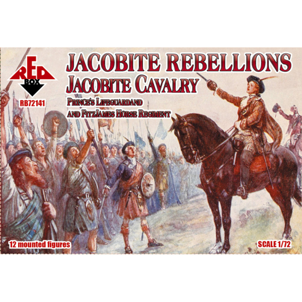 Jacobite Rebellion.Jacobite Cavalry.Prince's Lifeguard and FitzJames Horse Regiment  1/72 RedBox 72141