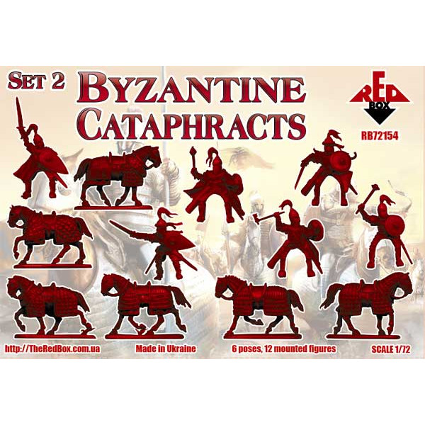 Byzantine Cataphracts. Set #2 (12 mounted figures, 6 poses)  1/72 RedBox 72154