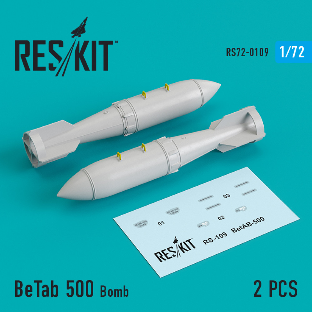 BeTab 500 Bomb (2 pcs) 1/72 ResKit RS72-0109