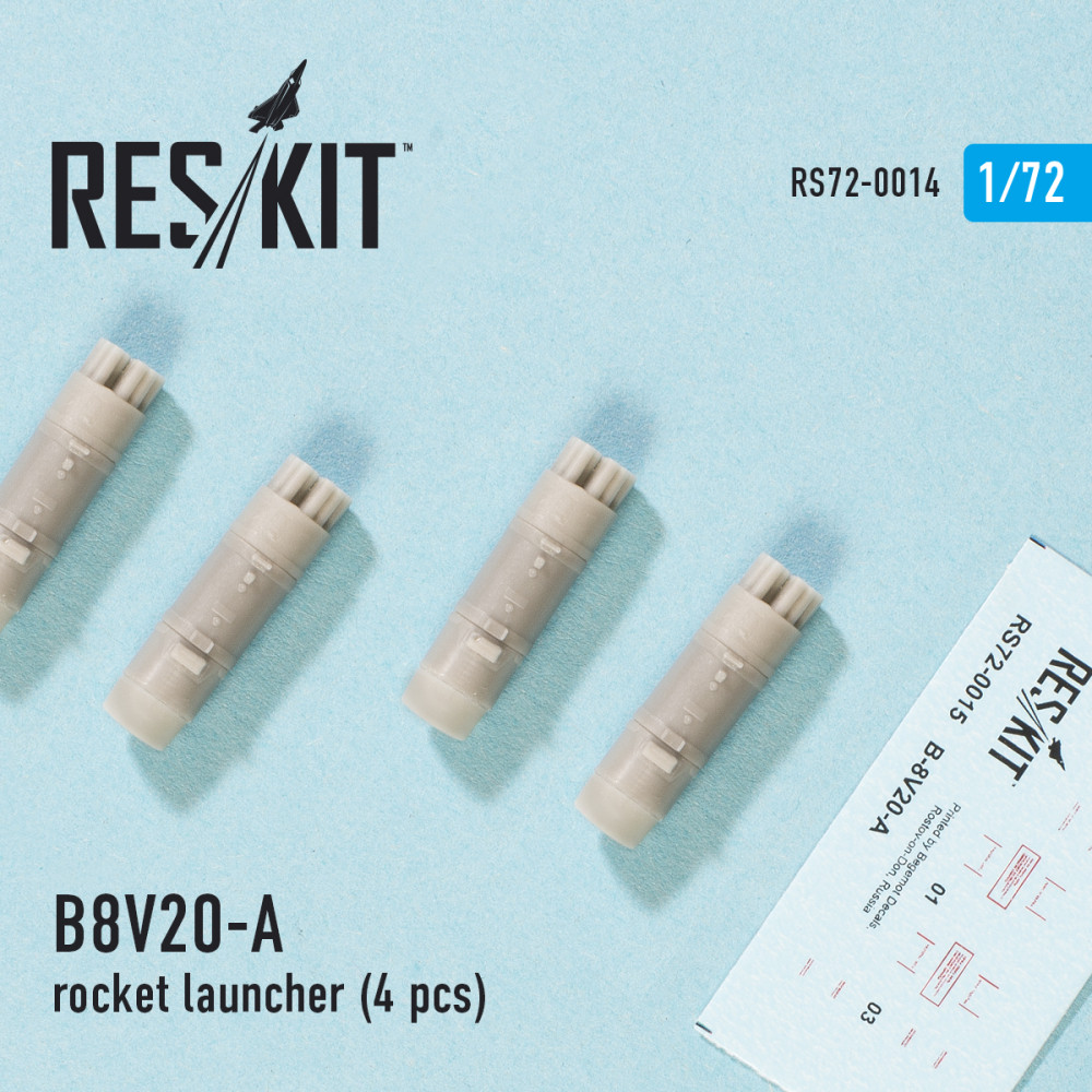 B8V20-А  rocket launcher (4 pcs)  1/72 ResKit RS72-0014