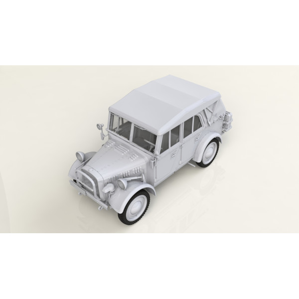 le.gl.Einheitz-Pkw Kfz.1 з тентом, Німецький легкий позашляховий автомобіль ІІ МВ 1/35 ICM 35582