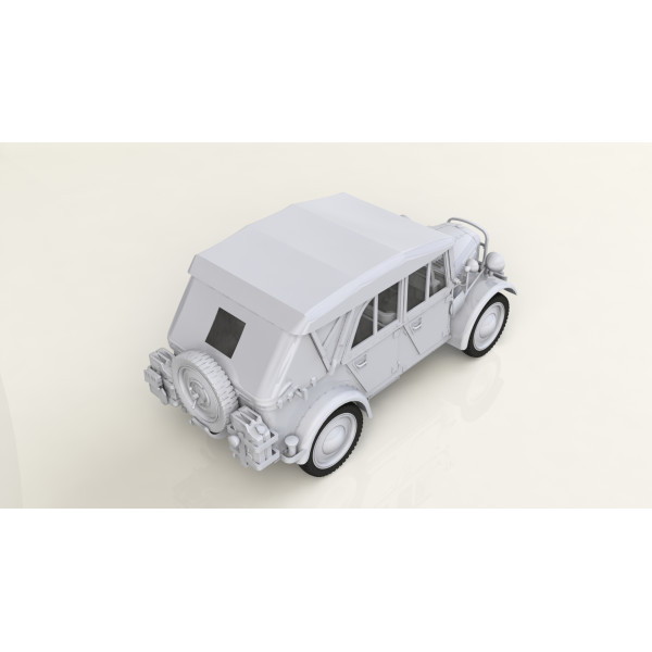 le.gl.Einheitz-Pkw Kfz.1 з тентом, Німецький легкий позашляховий автомобіль ІІ МВ 1/35 ICM 35582