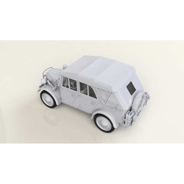 le.gl.Einheitz-Pkw Kfz.1 з тентом, Німецький легкий позашляховий автомобіль ІІ МВ 1/35 ICM 35582