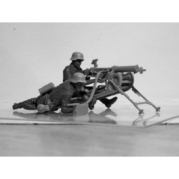 Німецький кулемет з розрахунком ІІ СВ 1/35 ICM 35645