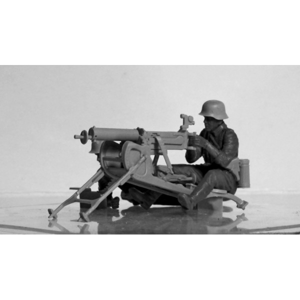 Німецький кулемет з розрахунком ІІ СВ 1/35 ICM 35645