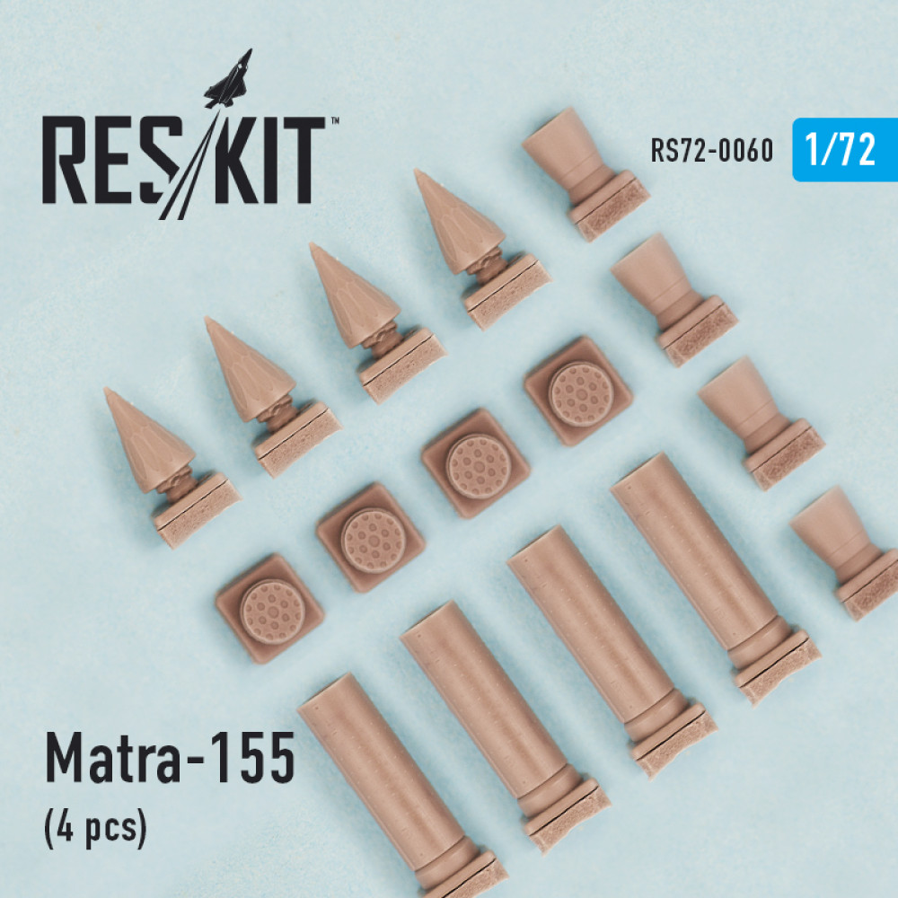 Matra-155 (4 шт) 1/72 ResKit RS72-0060 Matra-155 (4 шт) 1/72 ResKit RS72-0060