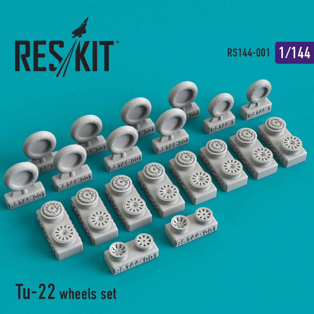 Tu-22 wheels set  1/144 ResKit RS144-001