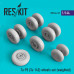 Tu-95 (Tu-142) wheels set  (weighted) (Resin) 1/144 ResKit RS144-0010