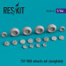 737-800 wheels set (weighted)  (Resin) 1/144 ResKit RS144-0014