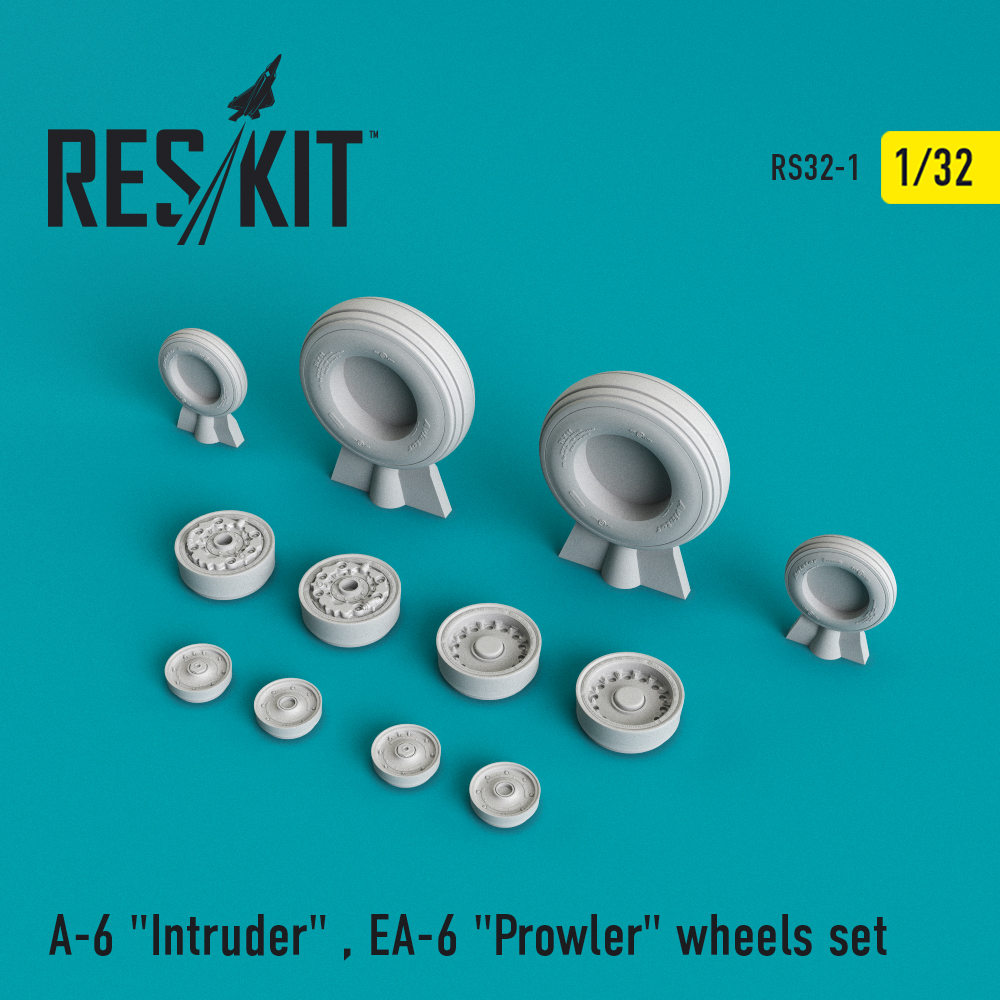 A-6 "Intruder" , EA-6 "Prowler" wheels set   1/32 ResKit RS32-0001