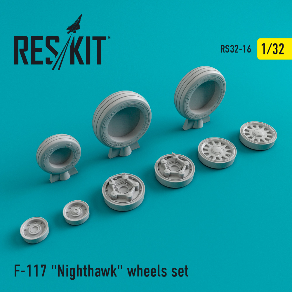 F-117 "Nighthawk" wheels set 1/32 ResKit RS32-0016