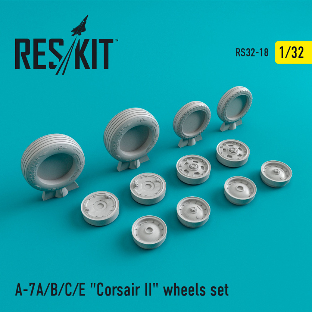 A-7 "Corsair II"A/B/C/E wheels set 1/32 ResKit RS32-0018