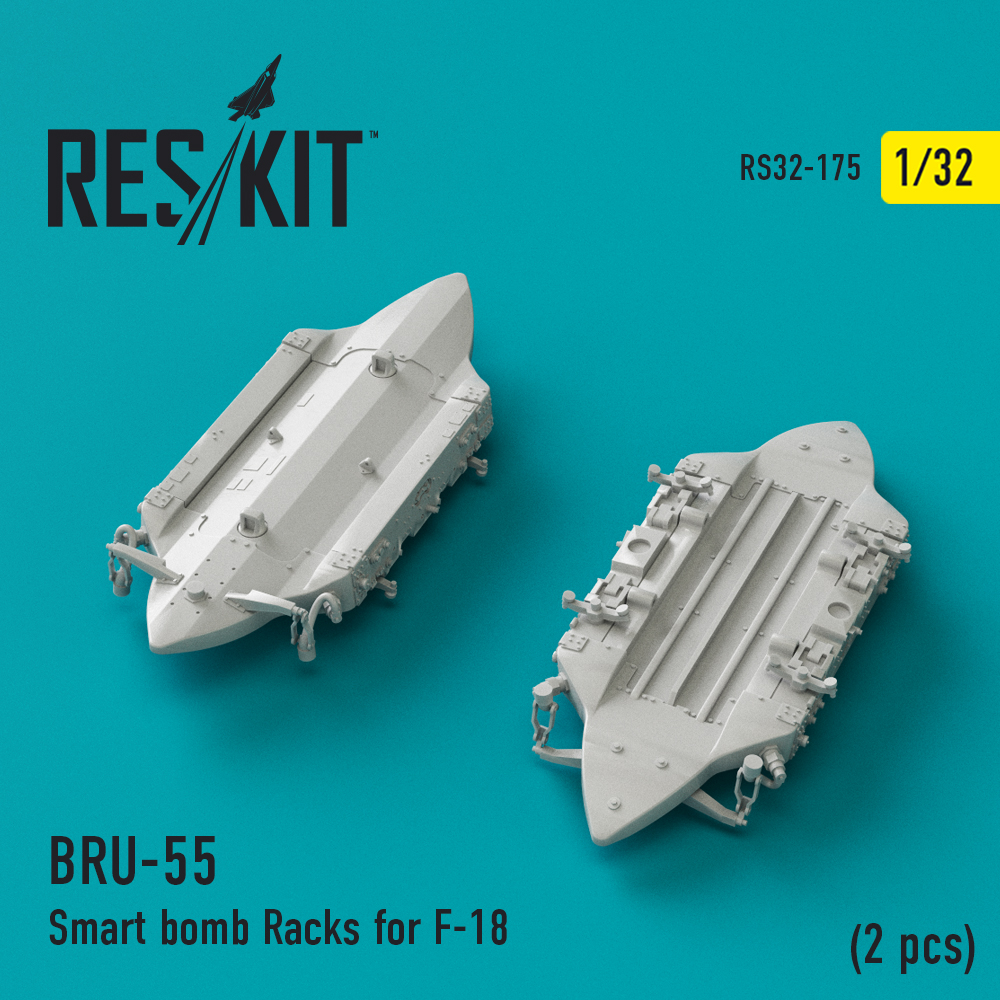 Балковий тримач BRU-55 для F-18 (2 шт.) 1/32 ResKit RS32-0175 Балковий тримач BRU-55 для F-18 (2 шт.) 1/32 ResKit RS32-0175