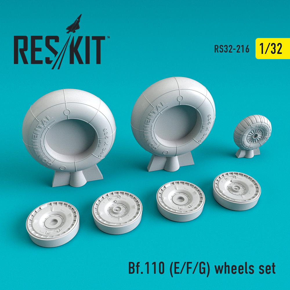 Bf-110 (E,F,G) wheels set  1/32 ResKit RS32-0216