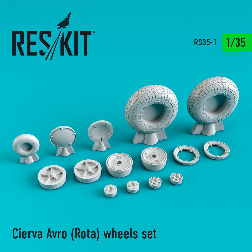 Набір смоляних коліс для Cierva Avro (Rota) 1/35 ResKit RS35-0001