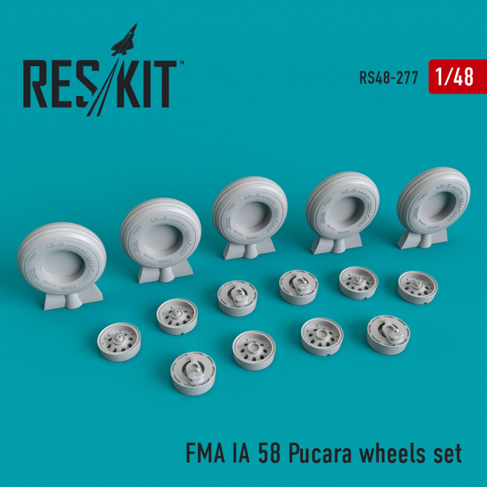 FMA IA 58 Pucará (Pucara) wheels set 1/48 ResKit RS48-0277