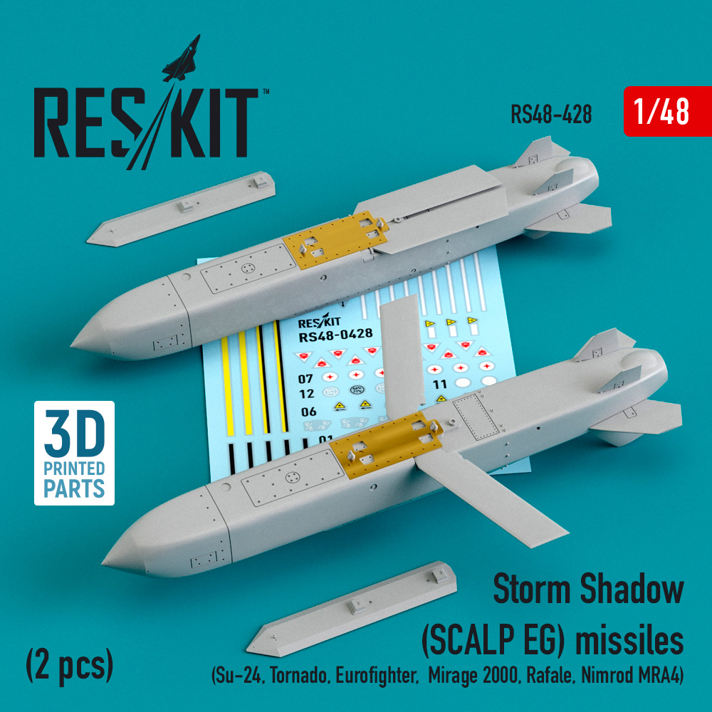 Storm Shadow (SCALP EG) missiles (2 pcs) (3D Printed) 1/48 ResKit RS48-0428