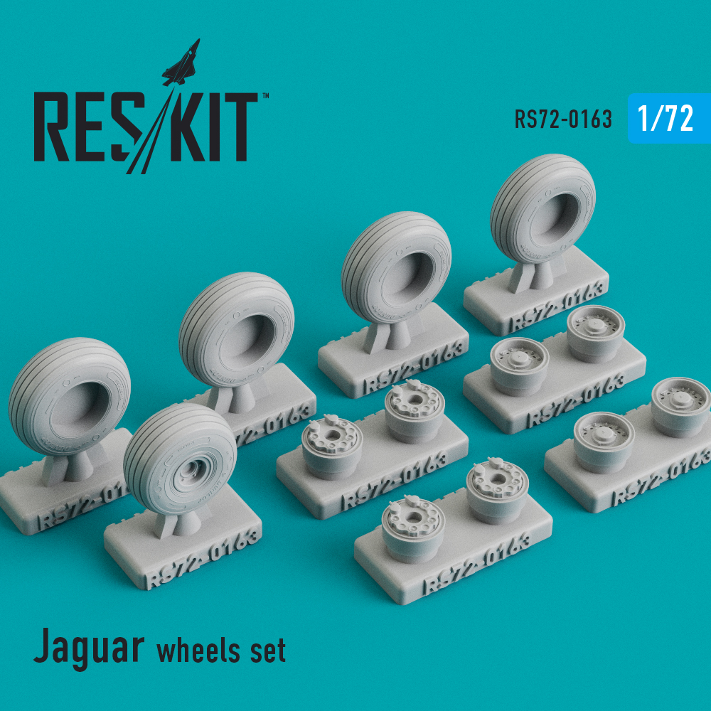 Sepecat Jaguar wheels set 1/72 ResKit RS72-0163