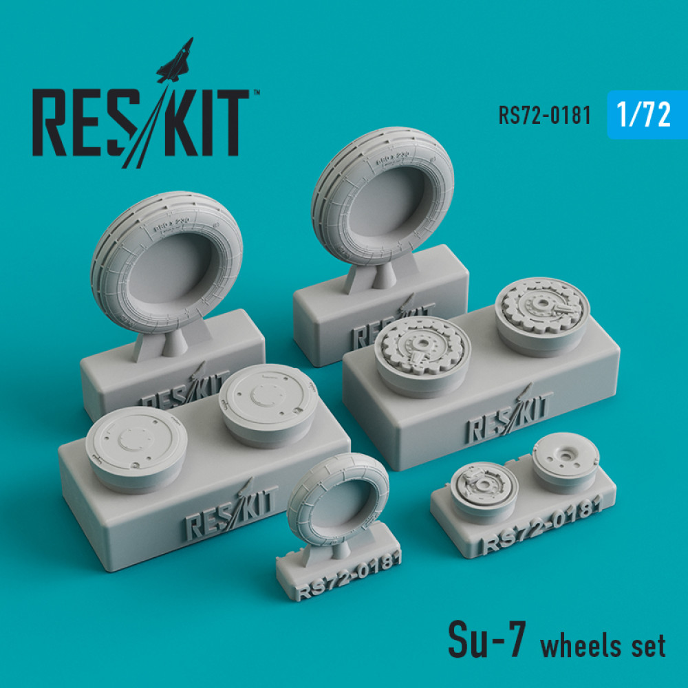 Su-7  wheels set 1/72 ResKit RS72-0181