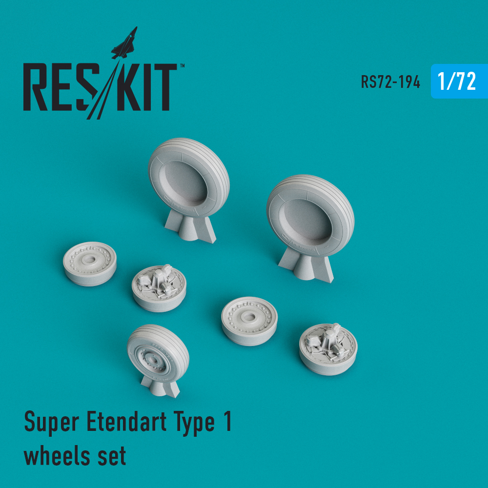 Super Etendart  wheels set 1/72 ResKit RS72-0194