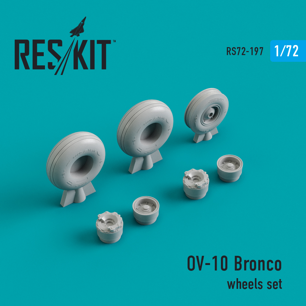 OV-10 Bronco wheels set 1/72 ResKit RS72-0197