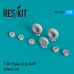 Смоляні колеса для  T-28 Trojan (A,B) NAVY 1/72 ResKit RS72-0206