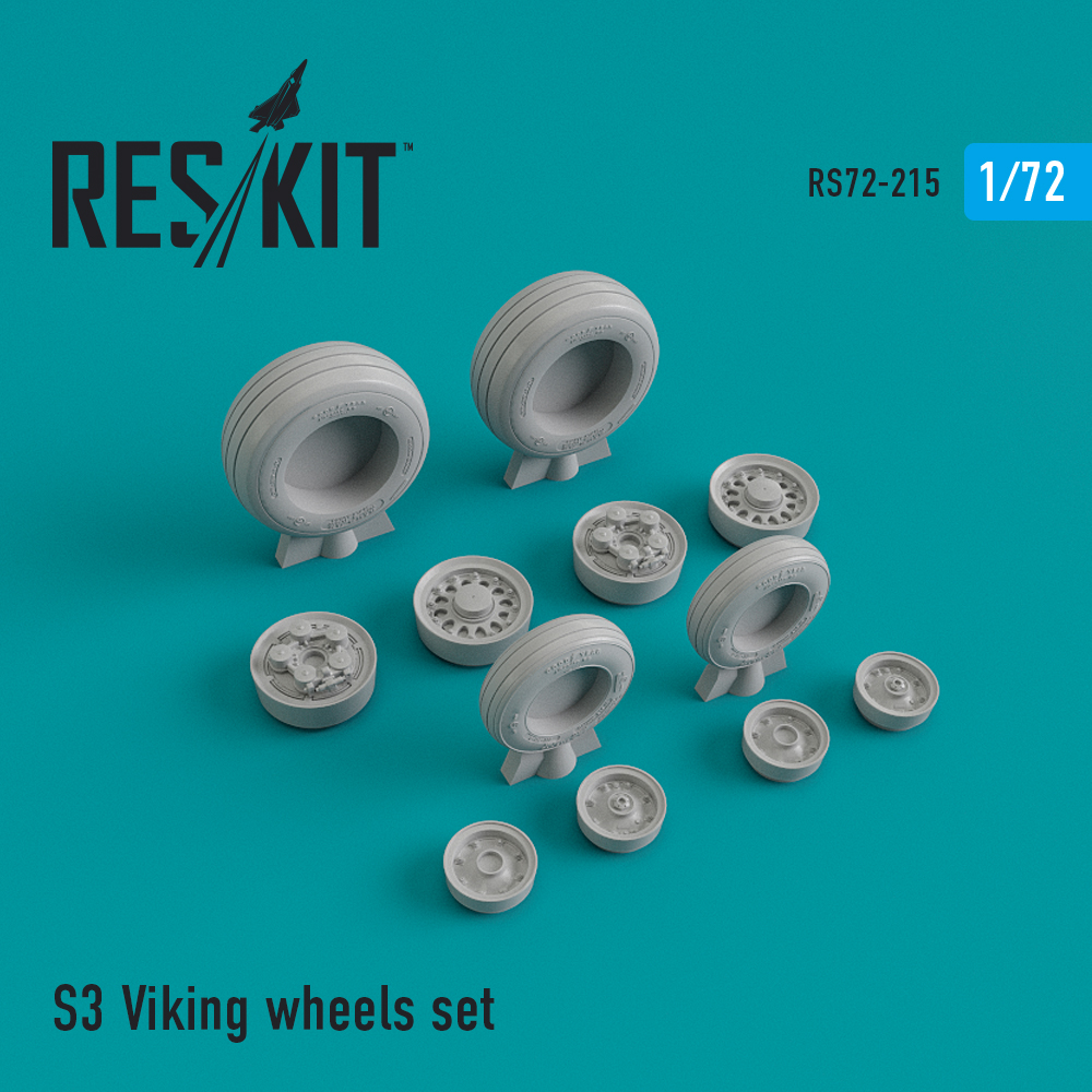S-3 Vikingwheels set 1/72 ResKit RS72-0215
