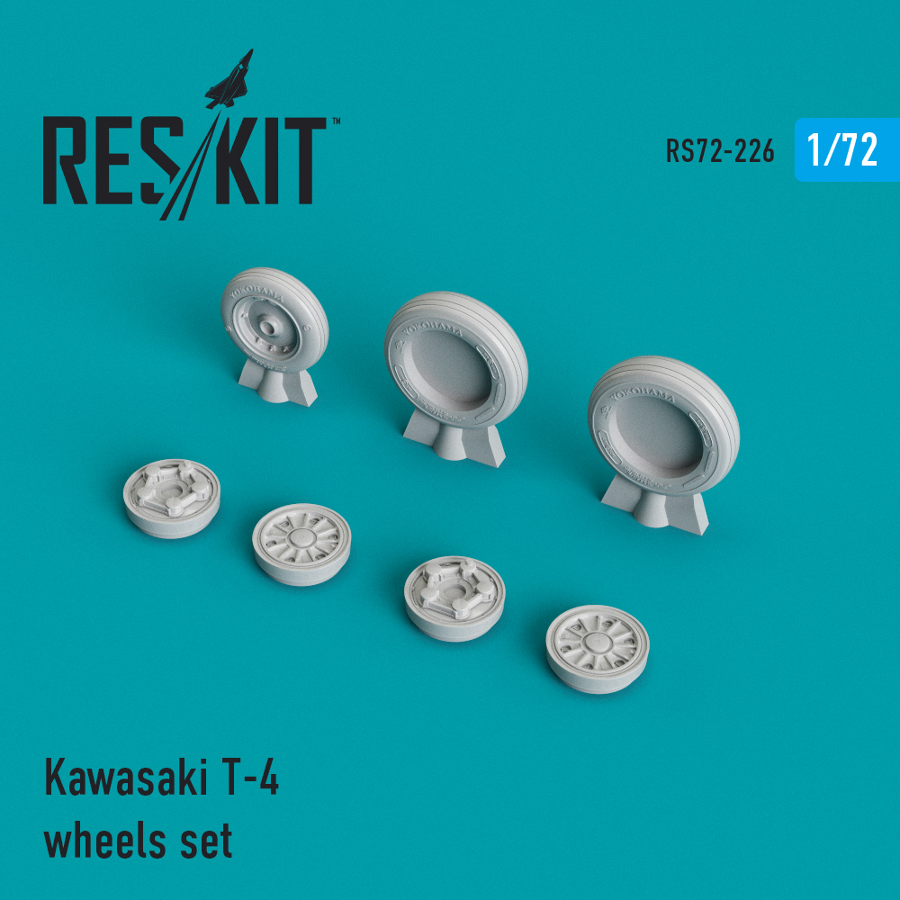 Kawasaki T-4 wheels set 1/72 ResKit RS72-0226