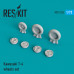 Смоляні колеса для Kawasaki T-4  1/72 ResKit RS72-0226