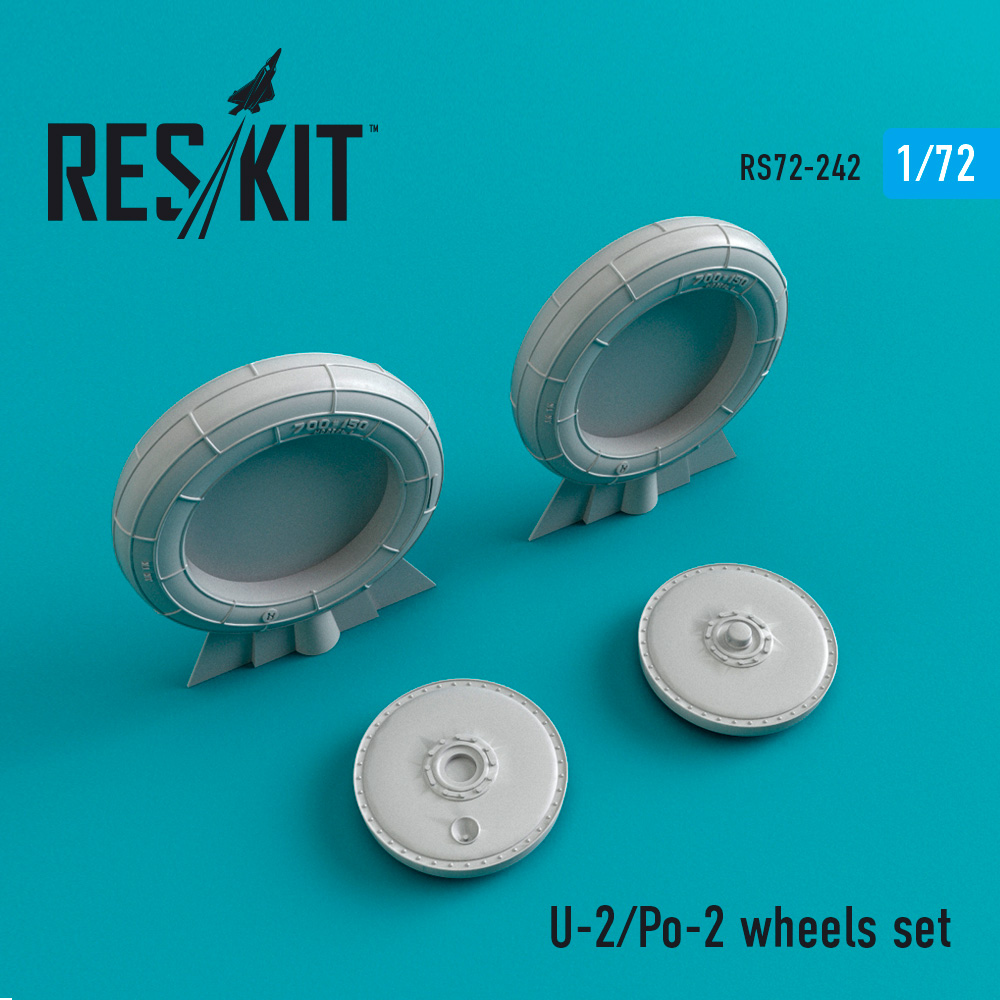 U-2/Po-2 wheels set 1/72 ResKit RS72-0242