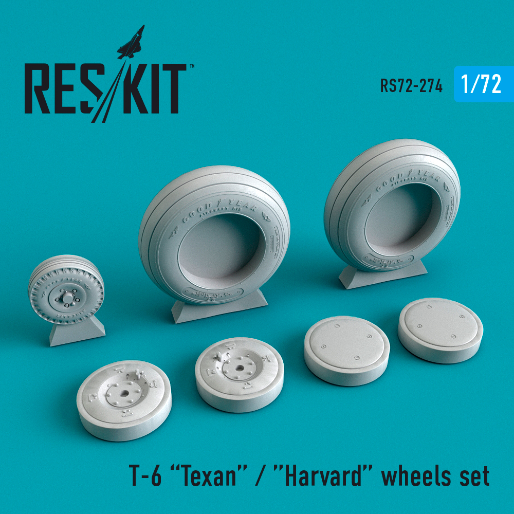Texan T-6 wheels set 1/72 ResKit RS72-0274