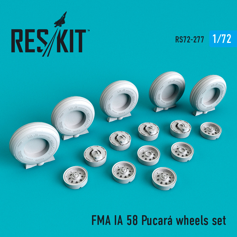 FMA IA 58 Pucará (Pucara) wheels set 1/72 ResKit RS72-0277