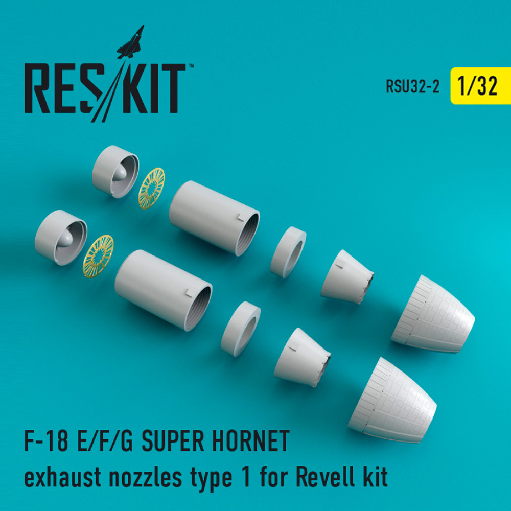 Вихлопні форсунки для F-18 SUPER HORNET Тип 1 для Revell 1/32 ResKit RSU32-0002