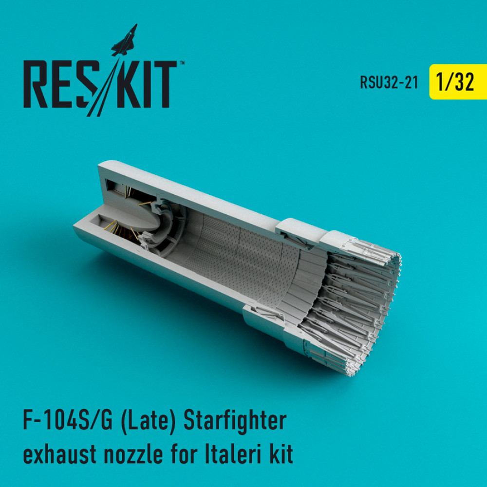 Вихлопні форсунки для F-104 Starfighter (S/G Late) для Italeri Kit 1/32 ResKit RSU32-021