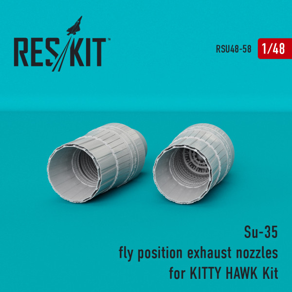 Випускні форсунки для Su-35 в польоті (Kitty Hawk Kit) 1/48 ResKit RSU48-0058