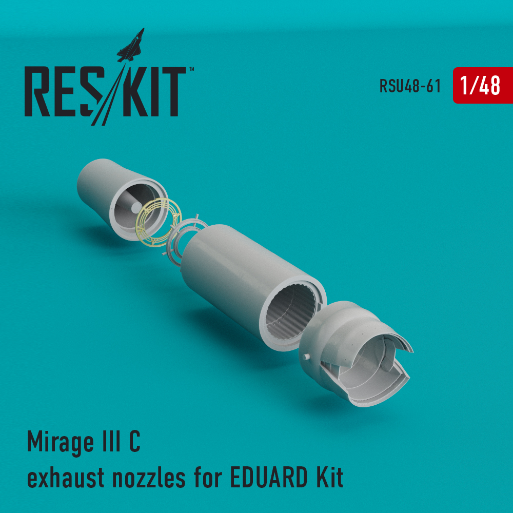 Випускні форсунки для Mirage III C (Eduard Kit) 1/48 ResKit RSU48-0061 Випускні форсунки для Mirage III C (Eduard Kit) 1/48 ResKit RSU48-0061