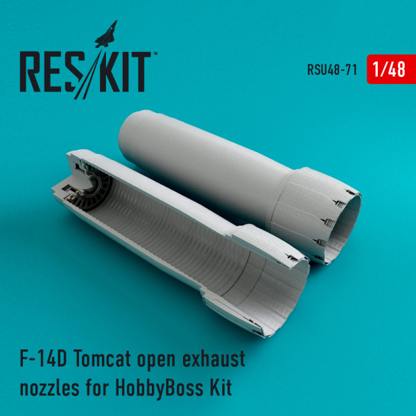 F-14D Tomcat open exhaust nozzles for HobbyBoss Kit 1/48 ResKit RSU48-0071