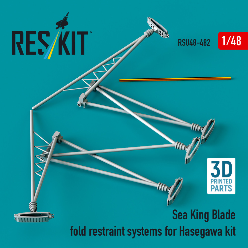 Sea King blade fold restraint systems for Hasegawa kit (3D Printed) 1/48 ResKit RSU48-0482