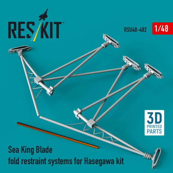 Sea King blade fold restraint systems for Hasegawa kit (3D Printed) 1/48 ResKit RSU48-0482
