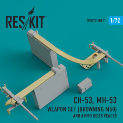 CH-53, MH-53 Комплект зброї (Browning M50) і патрубок патронів 1/72 ResKit RSU72-0011