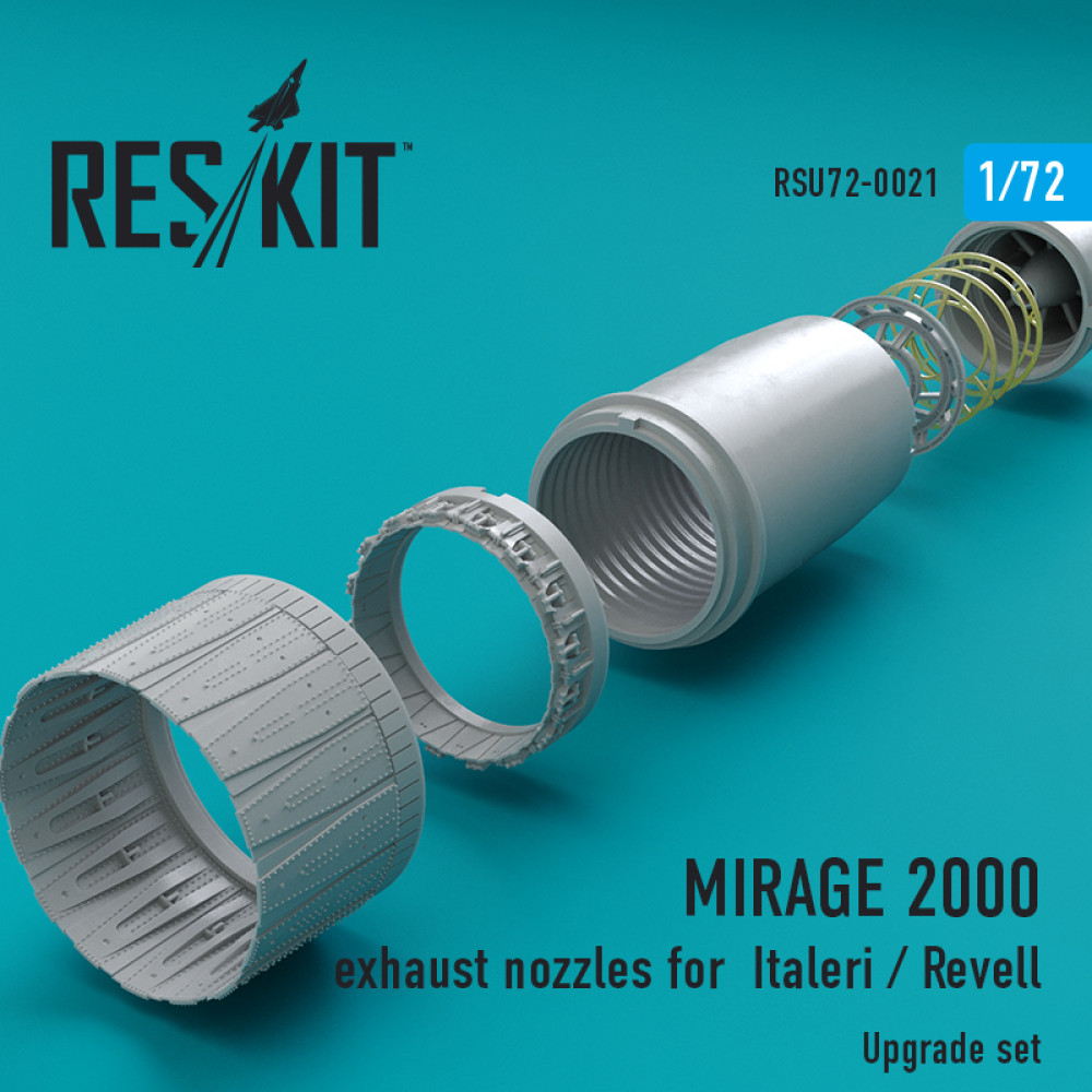 Випускні форсунки Mirage 2000 для Italeri / Revell 1/72 ResKit RSU72-0021 Випускні форсунки Mirage 2000 для Italeri / Revell 1/72 ResKit RSU72-0021