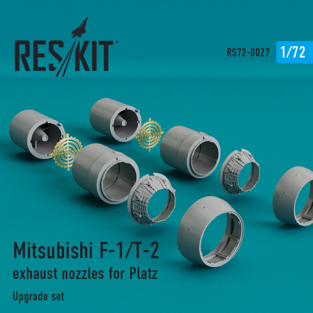 Mitsubishi F-1/T-2 exhaust nozzles for Platz  1/72 ResKit RSU72-0027