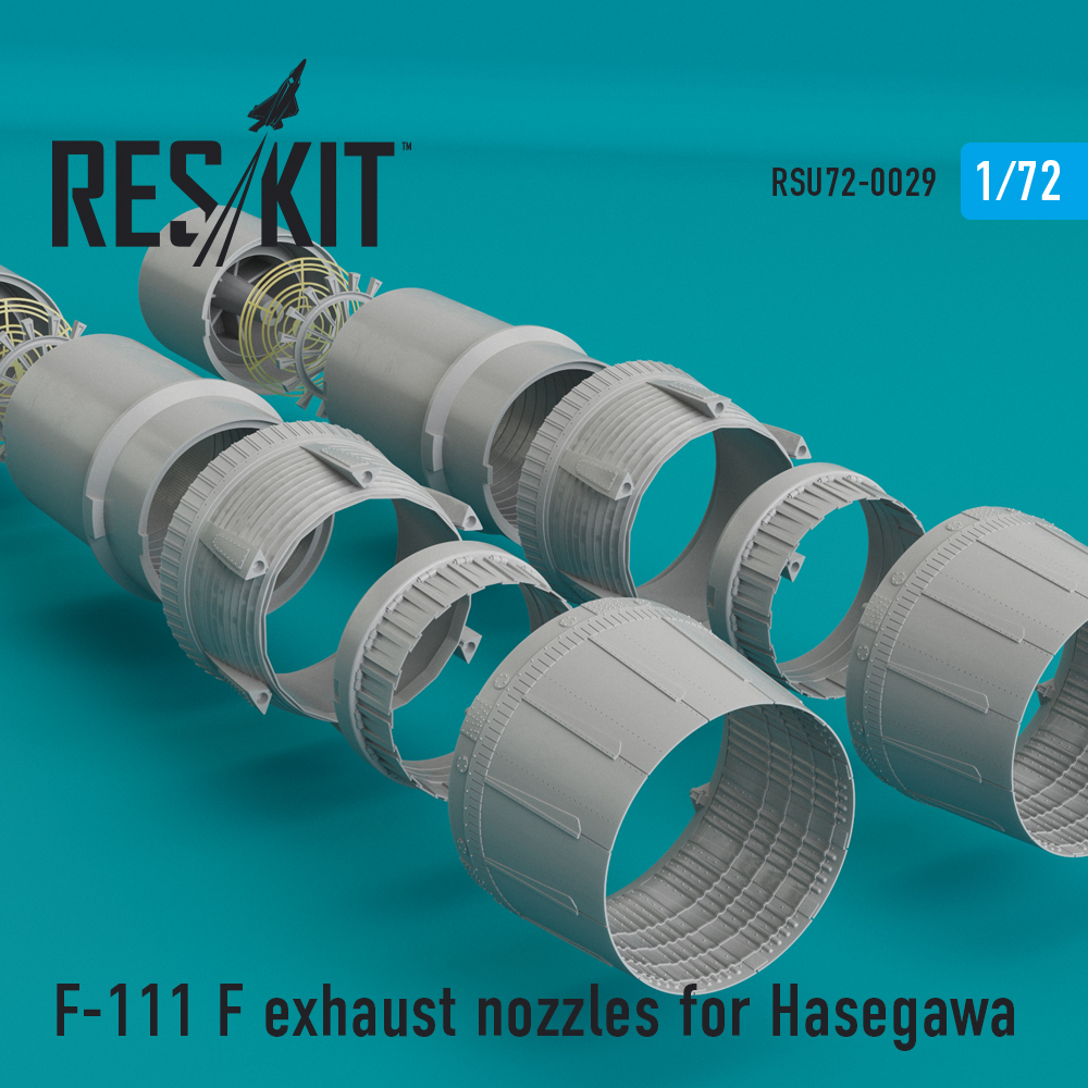 Вихлопні сопла для General Dynamics F-111F 1/72 ResKit RSU72-0029 Вихлопні сопла для General Dynamics F-111F 1/72 ResKit RSU72-0029