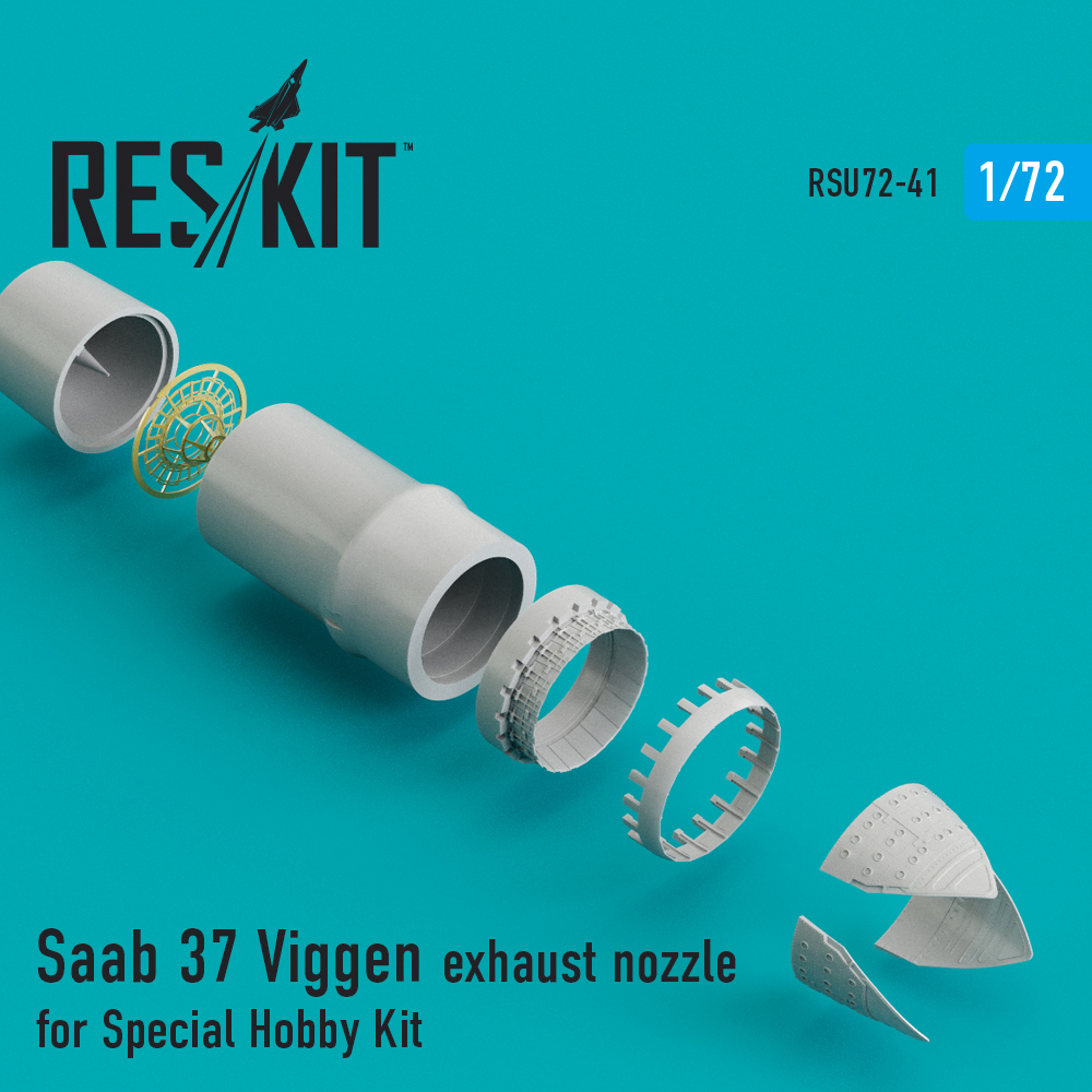 Saab 37 Viggen exhaust nozzle for Special Hobby Kit 1/72 ResKit RSU72-0041