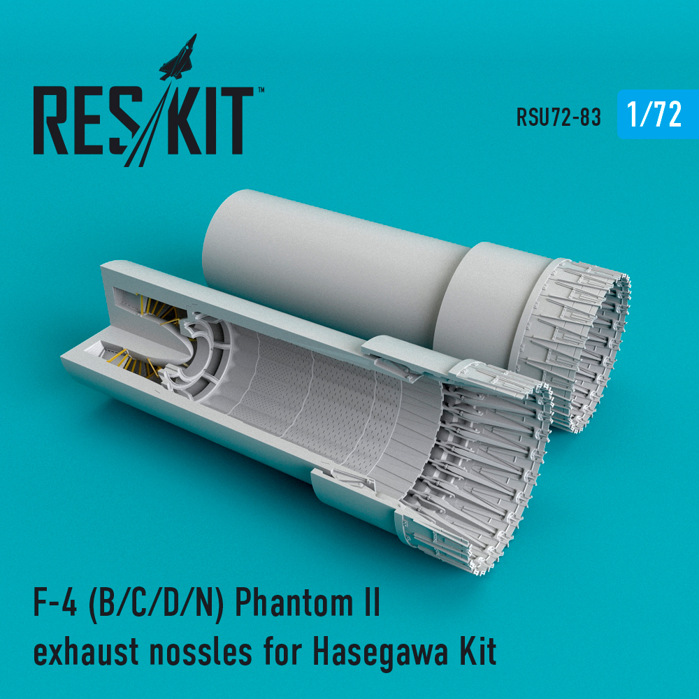 Вихлопні форсунки для F-4 Phantom II (B/C/D/N) для Hasegawa Kit 1/72 ResKit RSU72-0083