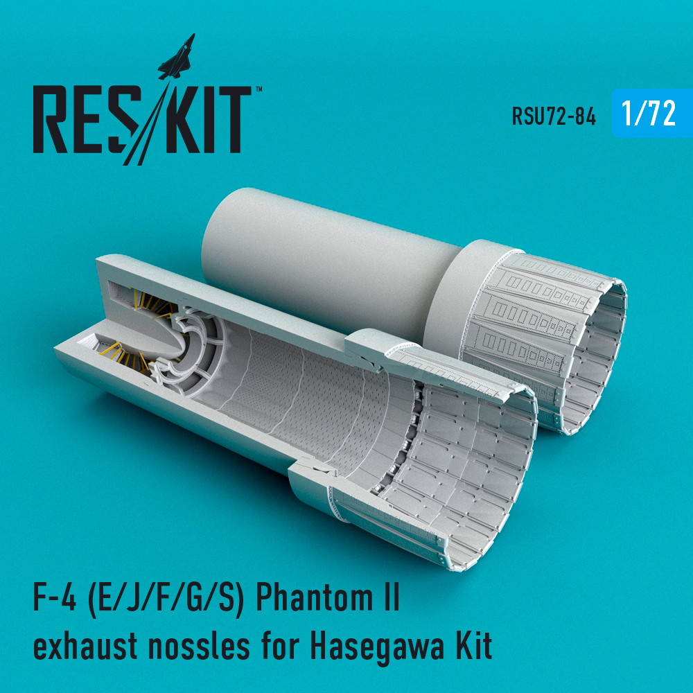 Вихлопні форсунки для F-4 Phantom II (E/J/F/G/S) для Hasegawa Kit 1/72 ResKit RSU72-0084